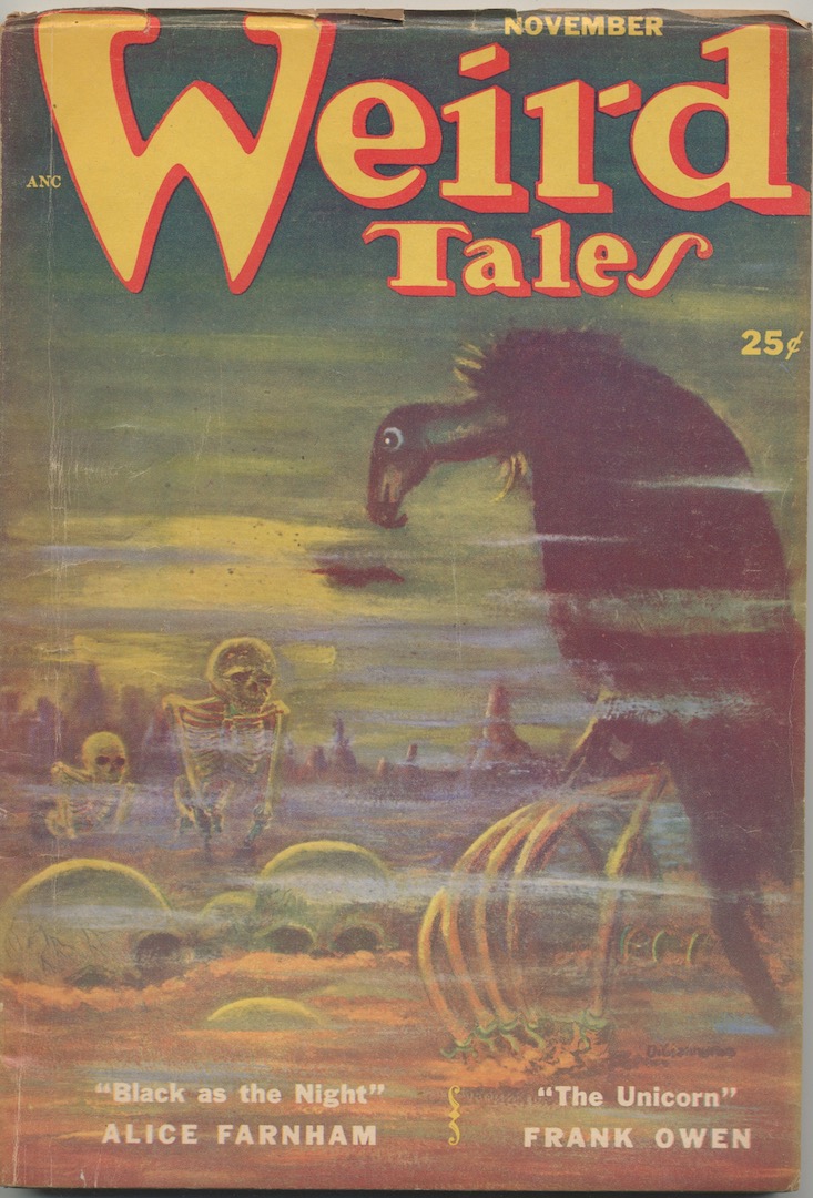 WEIRD TALES. November, 1952.