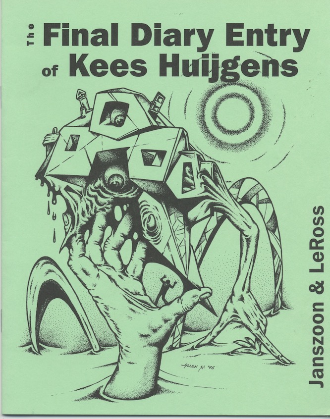 THE FINAL DIARY ENTRY OF KEES HUIJGENS. Necronomicon Press Fiction ...