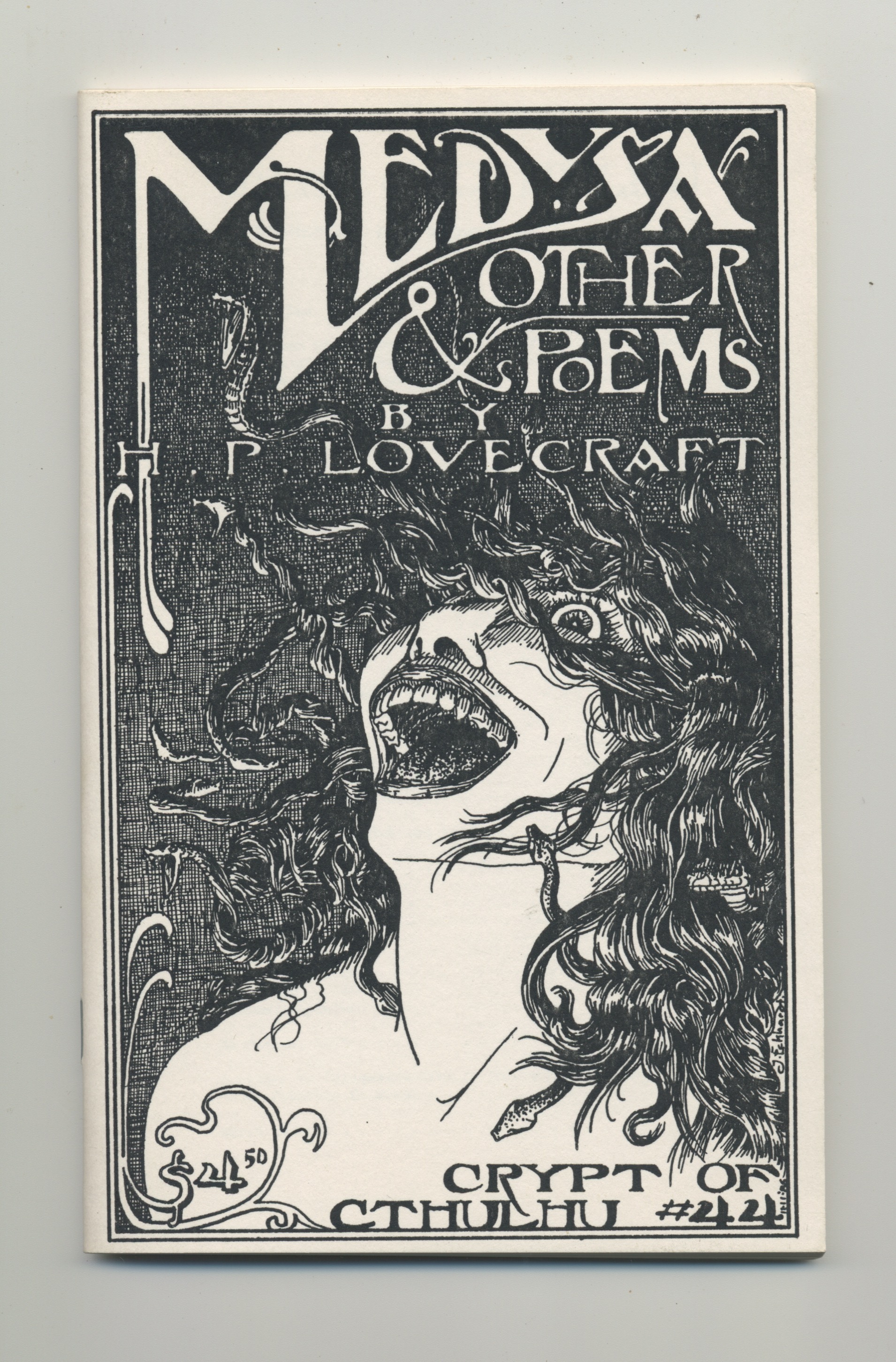 CRYPT OF CTHULHU 44. 1986. The concluding volume of HPL poetry. MEDUSA & OTHER POEMS