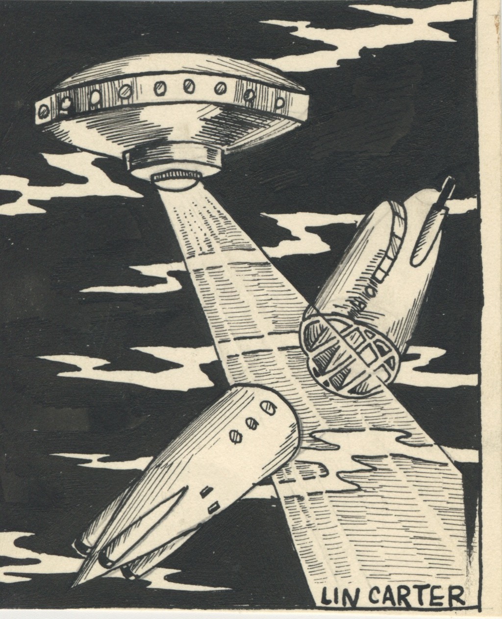 FLYING SAUCER VS ROCKETSHIP.
