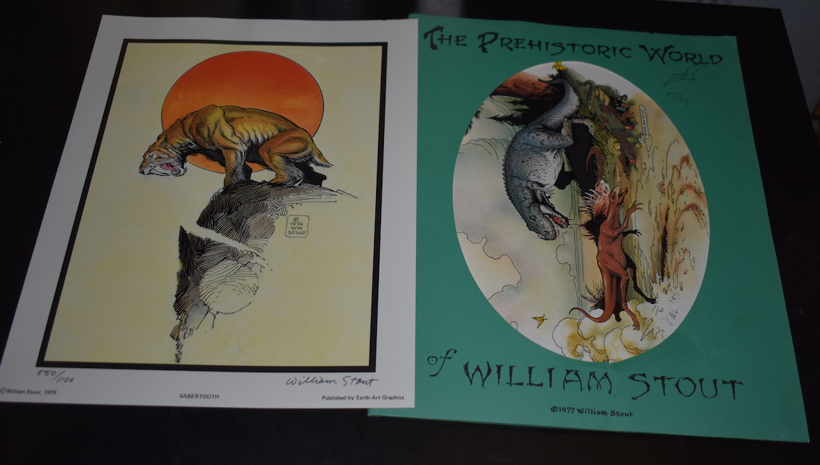 THE PREHISTORIC WORLD OF WILLIAM STOUT. Signed by the author. Limited ...