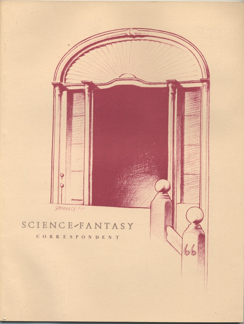 SCIENCE-FANTASY CORRESPONDENT. Arlington, VA., 1975. Lovecraft, Robert E. Howard, Robert Aickman, items.