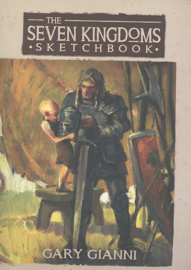 THE SEVEN KINGDOMS SKETCHBOOK. The limited edition of 250 copies, with the tipped-in bookplate, signed by both Gianni and George R. R. Martin.