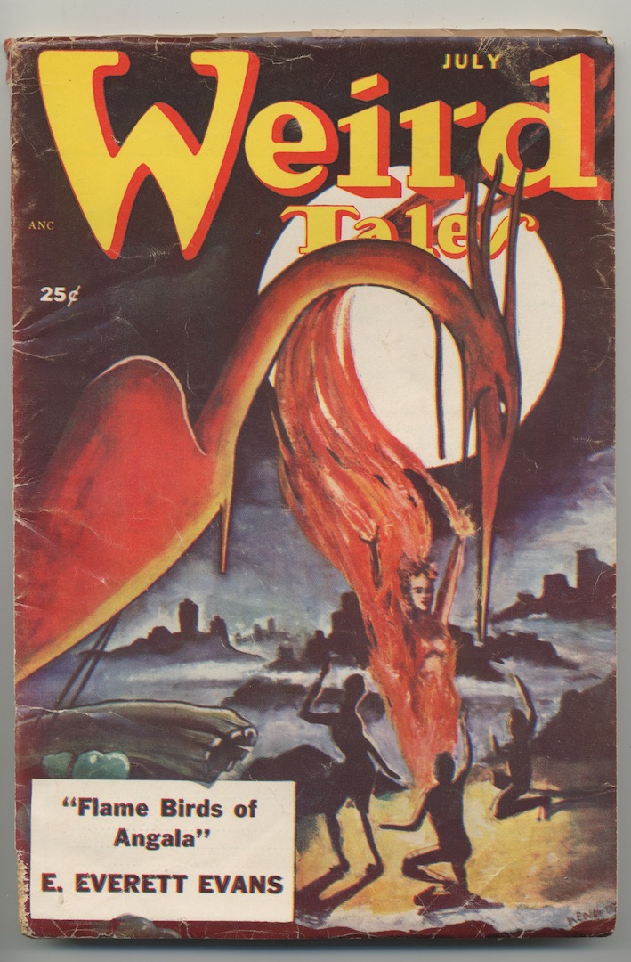 WEIRD TALES. July, 1951. Charles A. Kennedy, cover.