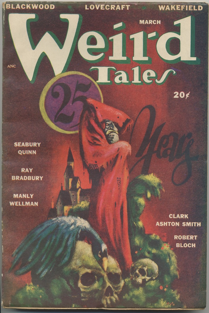 WEIRD TALES. March, 1948. Lee Brown Coye, cover.