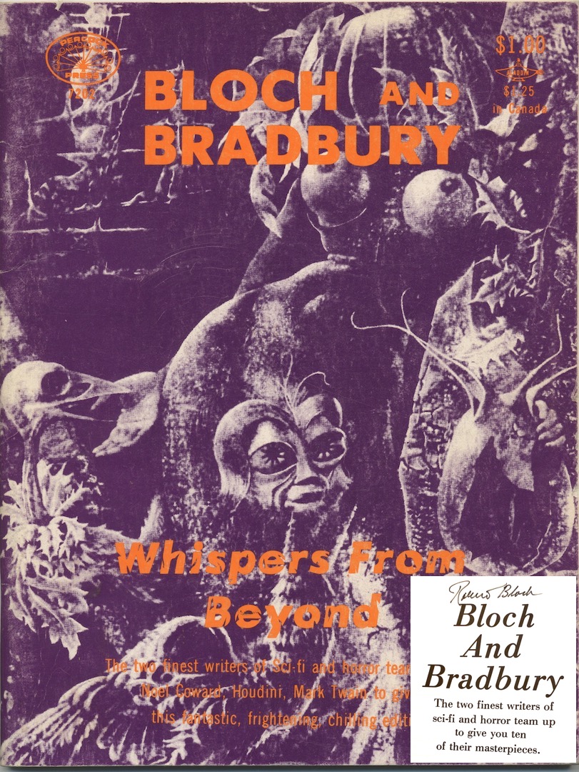 WHISPERS FROM BEYOND. Signed by Robert Bloch.