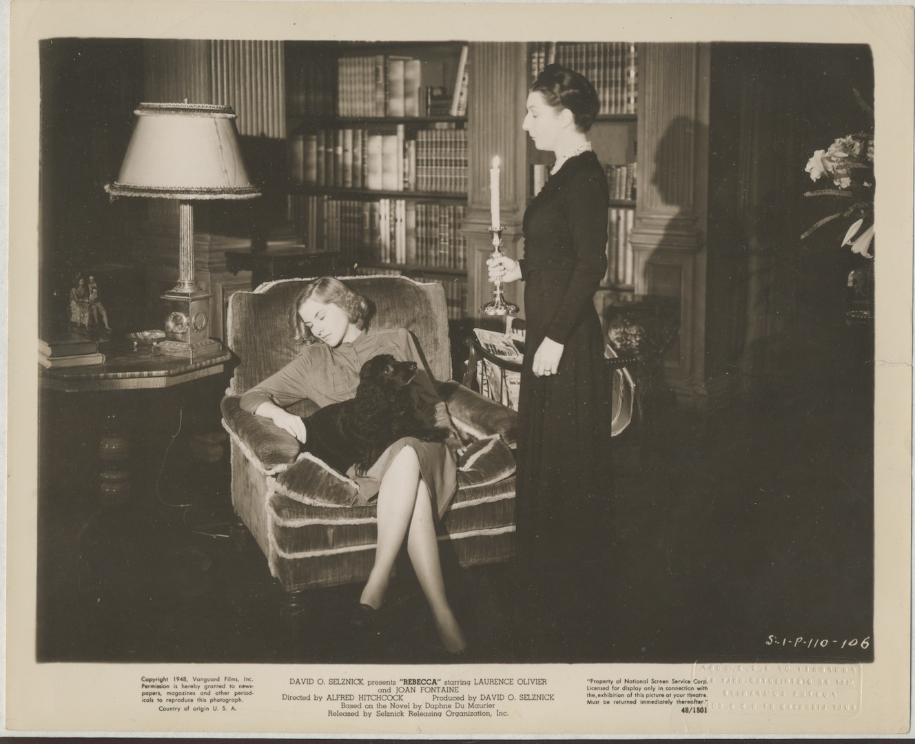 REBECCA. 5-ORIGINAL. PRODUCTION PHOTOS. 20th Century Fox, 1939. Alfred Hitchcock film. Joan Fontaine, Judith Anderson, Lawrence Olivier, George Saunders.