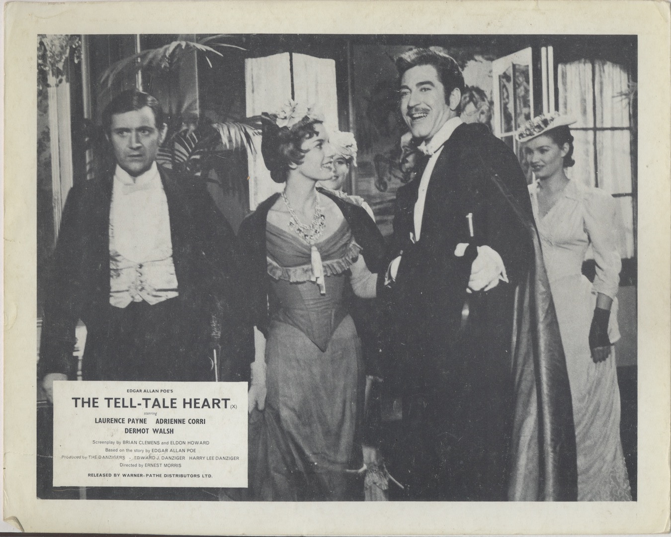 THE TELL-TALE HEART. Warner-Pathe, 1960. Laurence Payne, Adrienne Corri.