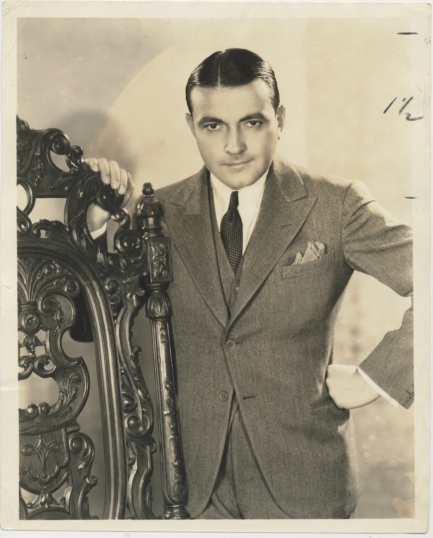 RICHARD BARTHELMESS. Circa 1932. Photograph by Elmer Fryer, official Warner Bros., photographer.