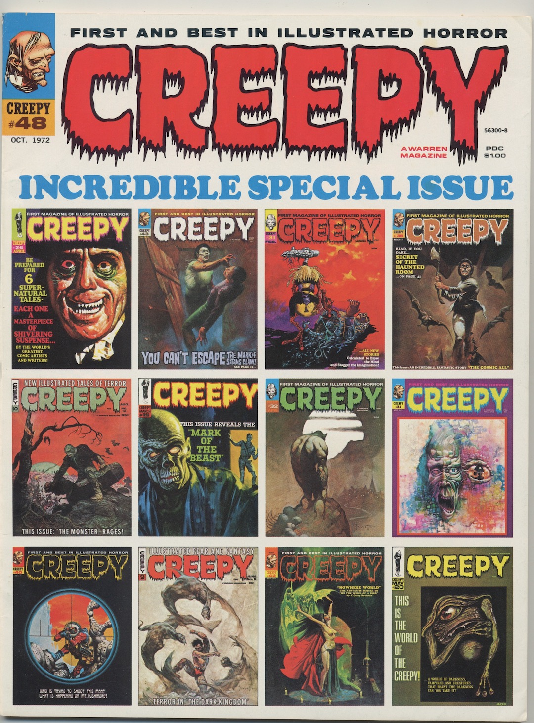 CREEPY #48. Oct. 1972. FRANK FRAZETTA COVER. Al Williamson, Wallace Wood, interiors