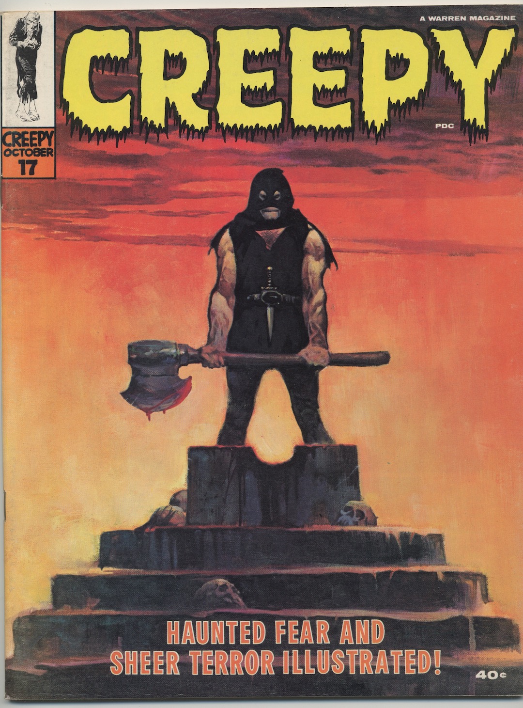 CREEPY 17. 1967. FRAZETTA cover.