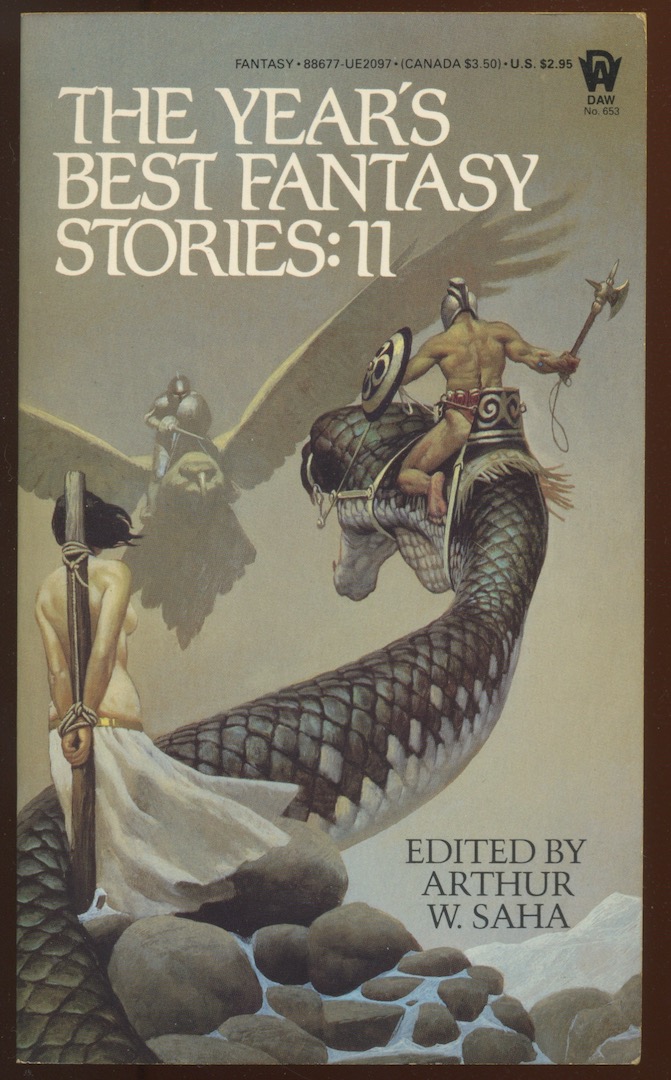 THE YEAR'S BEST FANTASY STORIES: 11. DAW Books, 1985.