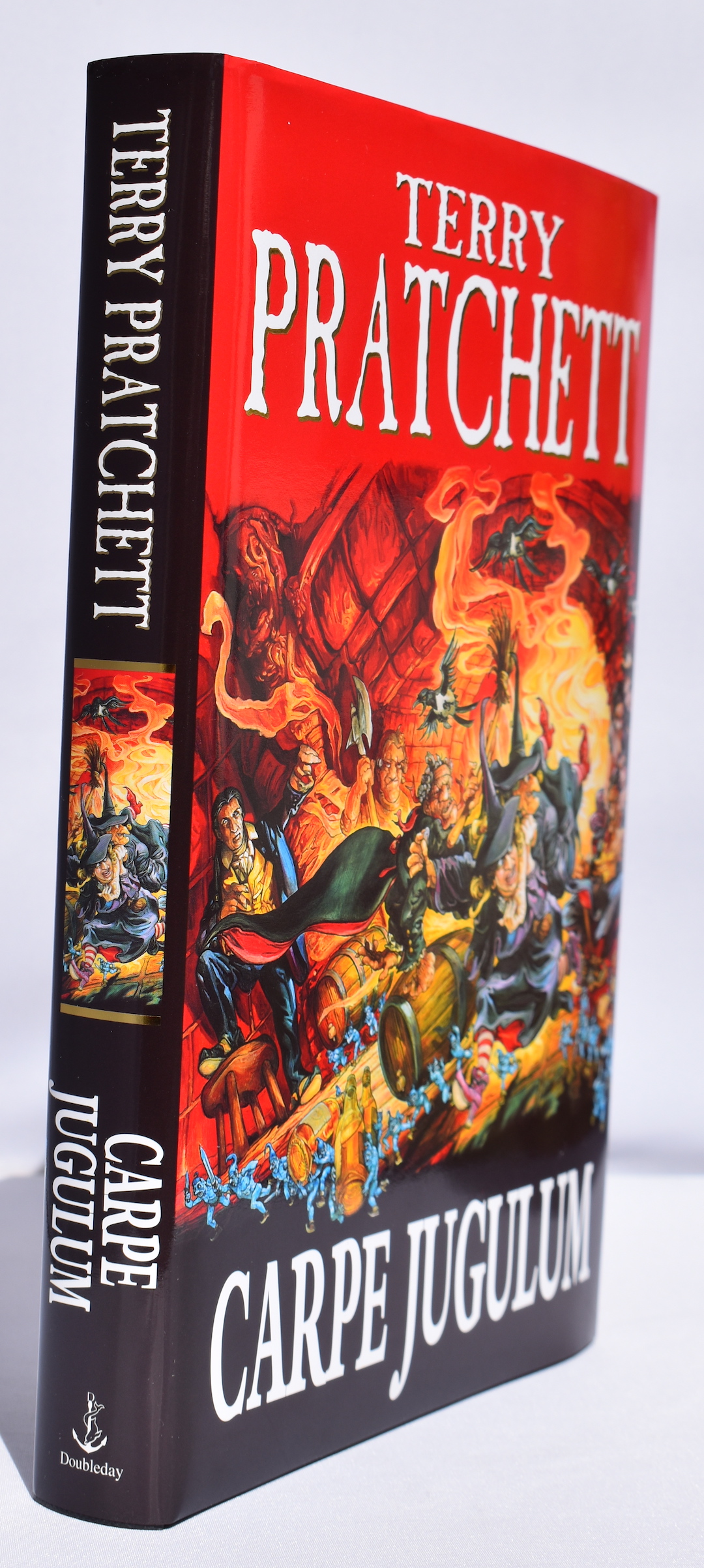 CARPE JUGULUM. Signed by the author. The 23rd novel in the Discworld series.