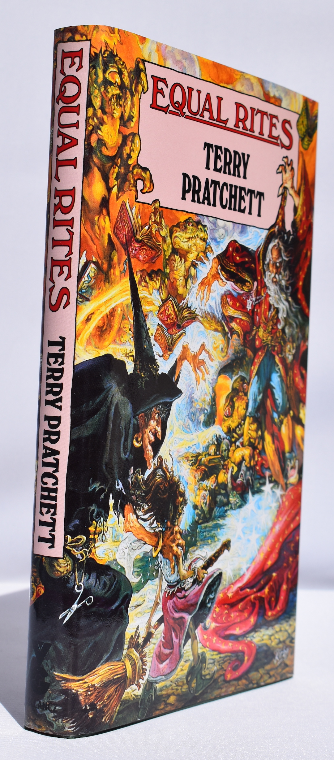 EQUAL RITES. Signed, inscribed by the author. The 3rd Discworld novel.