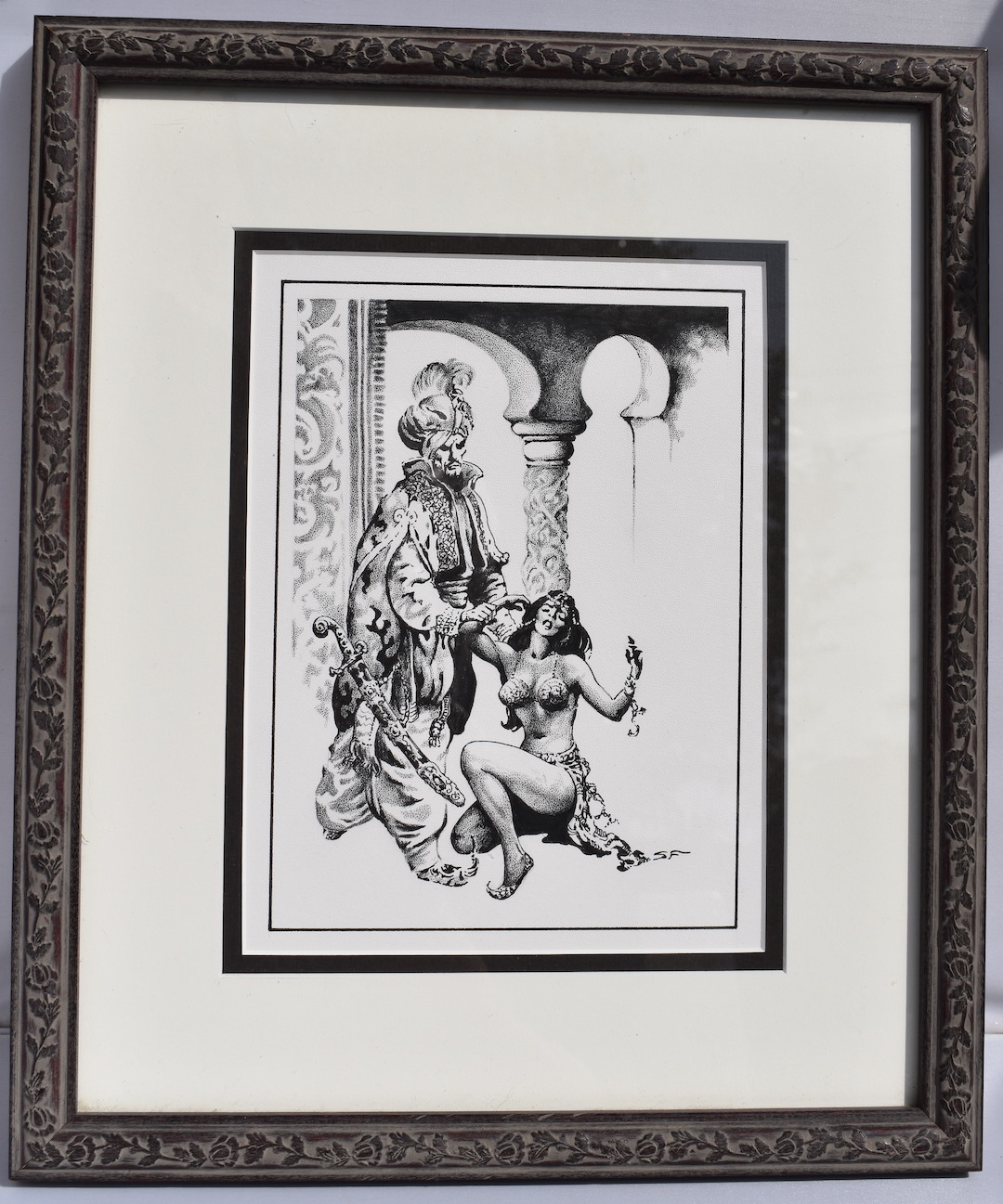 THE KING'S SERVICE. Original interior art. Early Fabian, 1975.