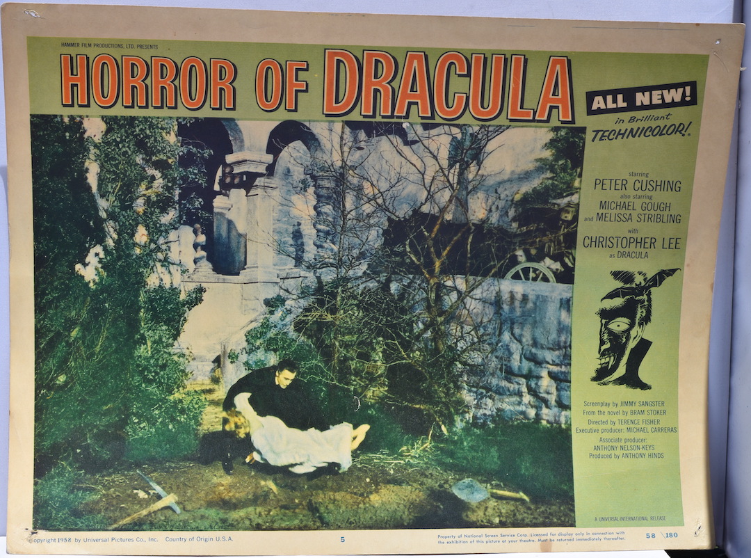 HORROR OF DRACULA. An original lobby card, Universal Pictures, 1958.