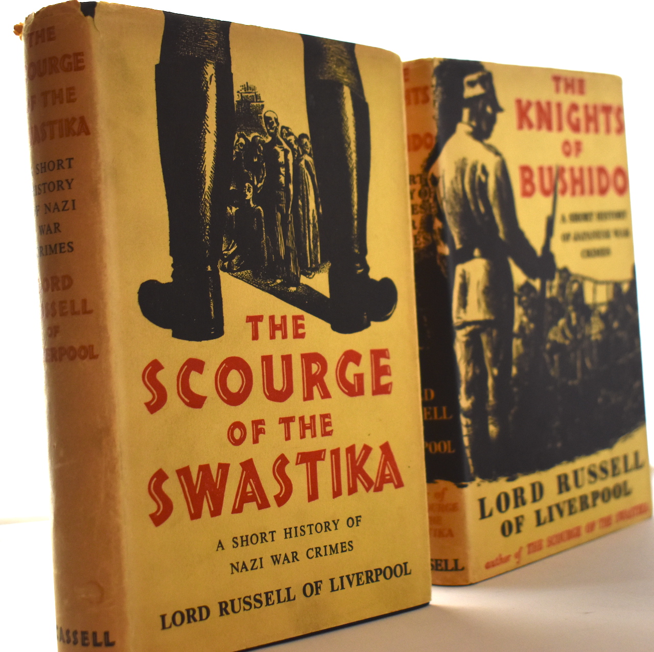 THE SCOURGE OF THE SWASTIKA: A Short History of Nazi War Crimes; and THE KNIGHTS OF BUSHIDO: A Short History of Japanese War Crimes.