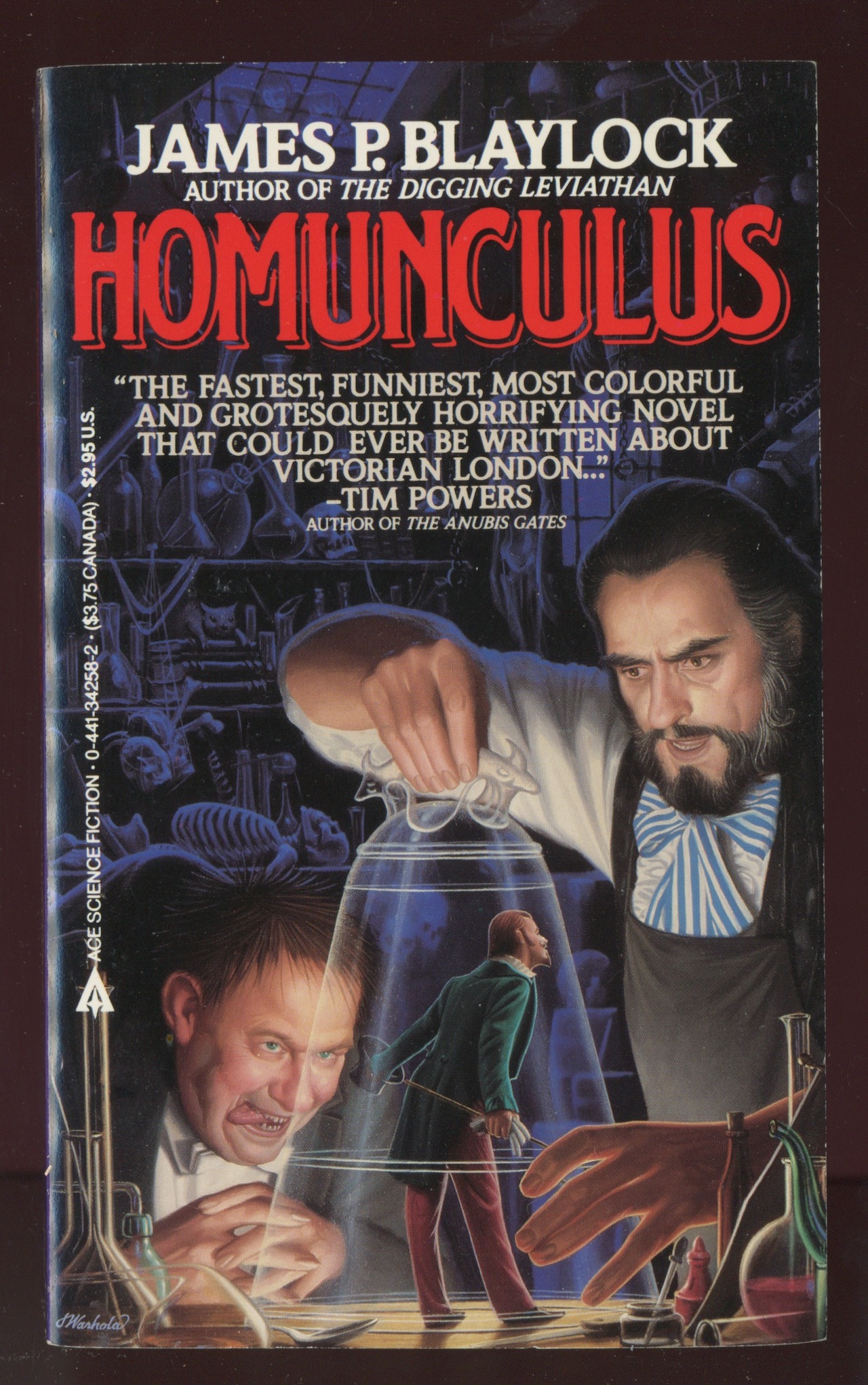 HOMUNCULUS. Winner of the Philip K. Dick award for best novel of the year in paperback. Signed by the author.