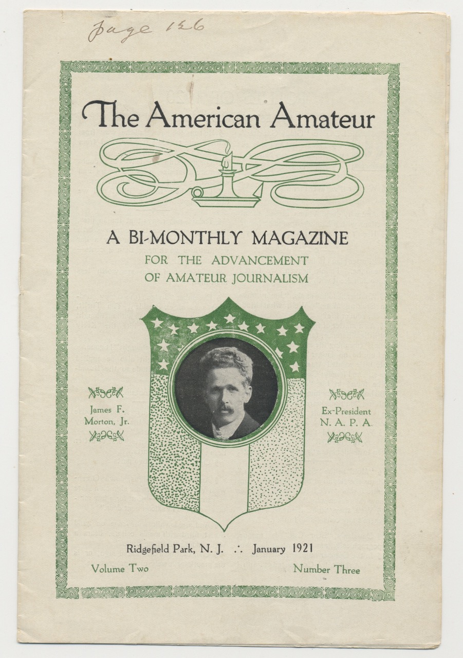 THE AMERICAN AMATEUR. January, 1921.