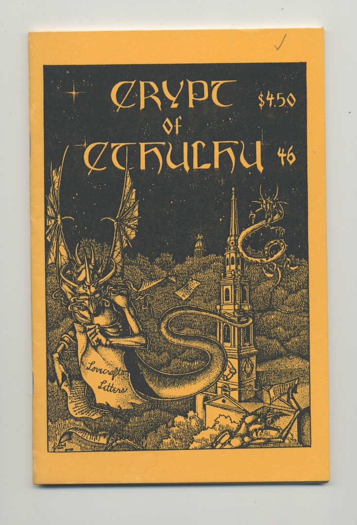 Image for CRYPT OF CTHULHU 46. Vol. 6, No. 4. Eastertide 1987. LOVECRAFT LETTERS. CRYPT OF CTHULHU 46. Vol. 6, No. 4. Eastertide 1987. LOVECRAFT LETTERS.