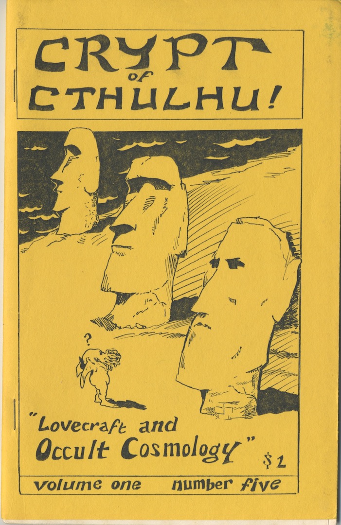 Image for CRYPT OF CTHULHU 5. Vol. 1, No. 5 Roodmas 1982. Lovecraft and Occult Cosmology CRYPT OF CTHULHU 5. Vol. 1, No. 5 Roodmas 1982. Lovecraft and Occult Cosmology
