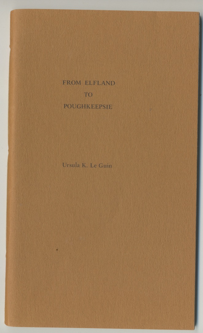 FROM ELFLAND TO POUGHKEEPSIE. 1st printing of 650 copies, with erratum leaf laid-in. Chapbook.