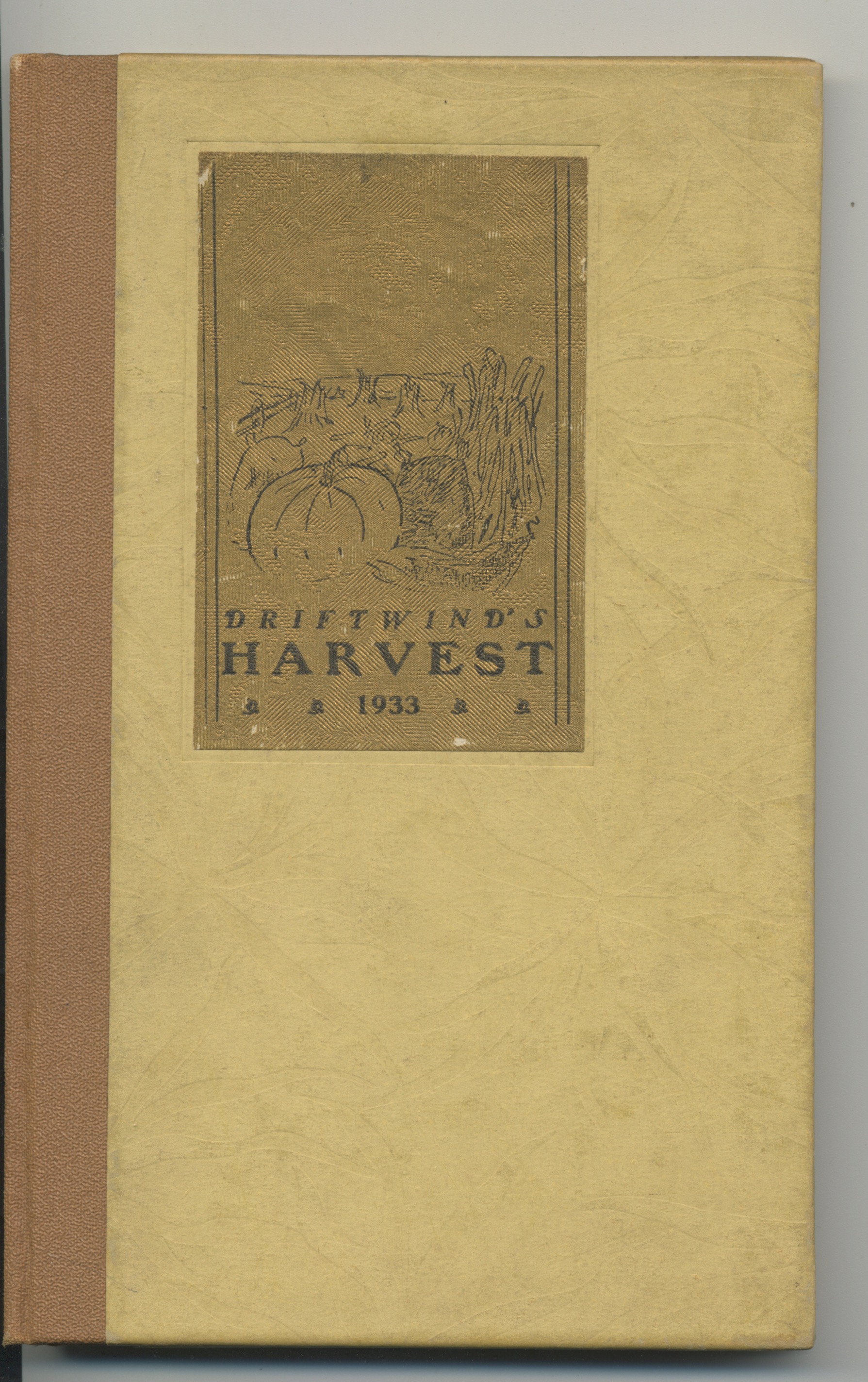 Image for (The Canal) HARVEST: A Sheaf of Poems from Driftwind. 1933 hardbound appearance of HPL's poem, THE CANAL from his FUNGI FROM YUGGOTH.