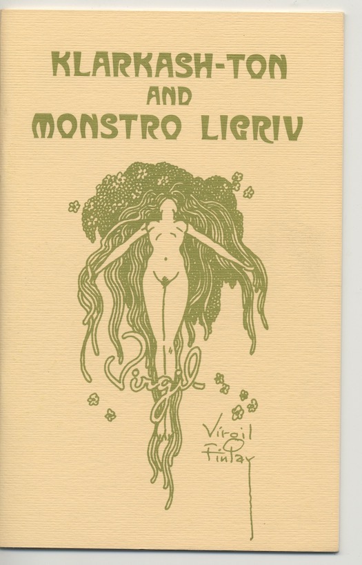 Image for KLARKASH-TON AND MONSTRO LIGRIV. Gerry de la Ree, 1974. Letters from CAS to Virgil Finlay. Illustrated booklet. 500 numbered copies.