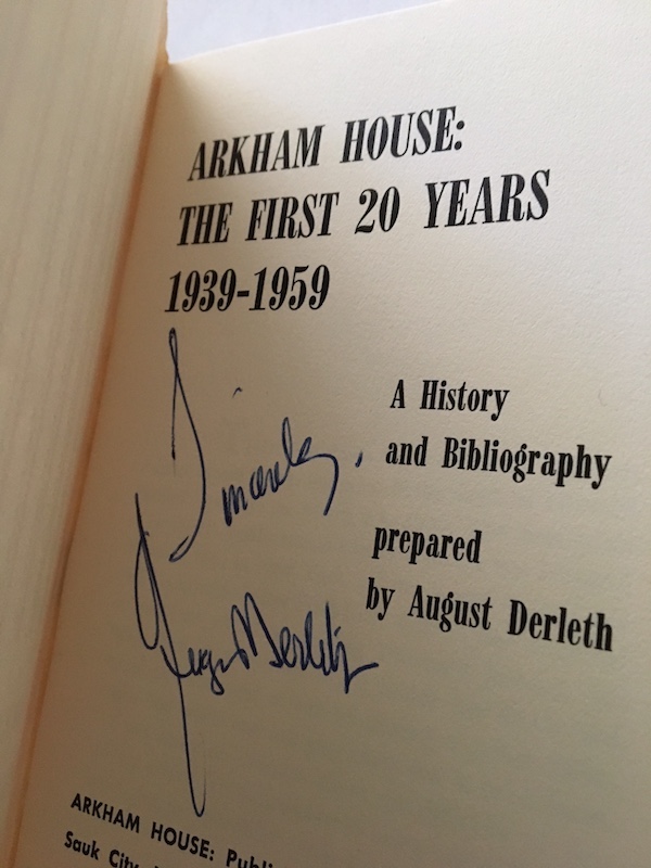 Image for ARKHAM HOUSE:The First 20 Years 1939-1959—SIGNED